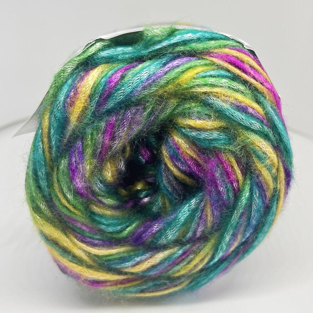 ICE Yarns Cakes Malaga Yarn, Green Purple Yellow Fuchsia
